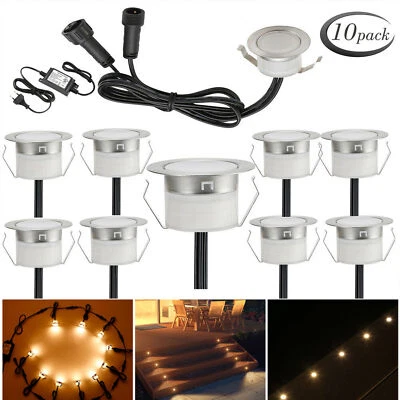 10/20/30Pcs LED Recessed Decking Light In ground Mini Spotlight Downlight 12V - Image 1 of 4