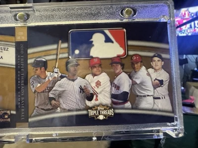 2010 Topps Cooperstown Collection Field Generals GAME USED BOOKLET /27 - 6 HOFs - Image 1 of 4