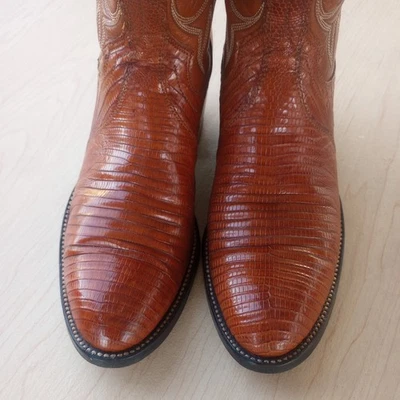 Dan Post Lizard Leather Cowboy Boots Womens Size 6.5 D  - Image 1 of 4