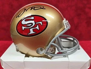 JOE MONTANA Autographed SF49ERS VSR4 Mini Helmet. FANATICS - Picture 1 of 6