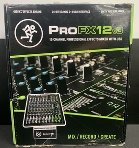 MACKIE PROFX 12 V3 12-CHANNEL PRO EFFECTS MIXER - IN BOX! - Picture 1 of 10