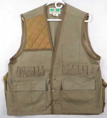 Vintage Game winner Brown Hunting Vest Size M Deer Upland game pouch - Image 1 of 4
