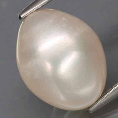 10.91Ct.Vintage Natural BIG Creamy White PEARL THAILAND Egg Shape (Drilled) - Image 1 of 4