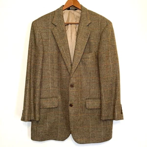 Abrigo deportivo Southwick vintage 40 R blazer de tweed de lana tostada hecho en EE. UU. - Imagen 1 de 10