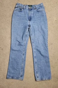 RALPH LAUREN Women's Size 12p Classic Blue Jeans - Green Label petite - Picture 1 of 7