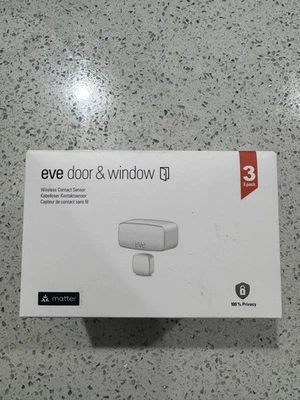 Eve 3-Pack Door & Window Sensor – Smart Home Contact HomeKit Matter NIB  - Image 1 of 4