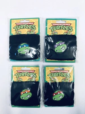 Pulsera Sweatband - Teenage Mutant Ninja Turtles TMNT - Juego de 4 Pack NUEVO Foto 1 de 2