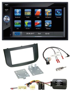 Blaupunkt Lenkrad USB Bluetooth TMC 2DIN Navigation für Mitsubishi Colt 2008-202 - Bild 1 von 4