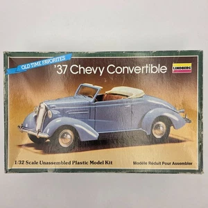 1937 '37 Chevy Convertible 1:32 Vintage Lindberg Model Kit Made In USA 1986 - Bild 1 von 9