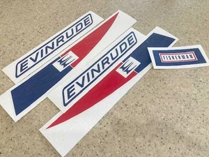 Evinrude 6 HP Fisherman Vintage Outboard Motor Decals + FREE Shipping! - Picture 1 of 1