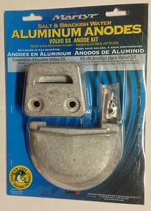 Volvo SX Martyr Aluminum Anode Anodes Kit Saltwater Brackish Salt Water CMSXKITA - Picture 1 of 2