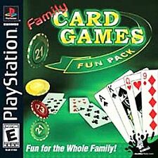 Family Card Games Fun Pack (Sony PlayStation 1, 2003)