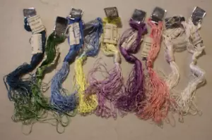 Varicor Luinha Variegated Embroidery Thread yarn 9 Skeins 15 meters each vintage - Picture 1 of 6