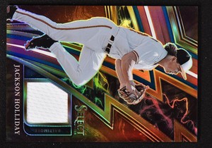 2023 Select Sparks Material Relic Tri-Color #SM-JH Jackson Holliday /49
