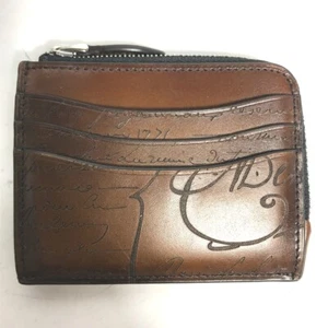 Berluti Compact Wallet Coin Compartment Calligraphy L-shaped fastener coin purse - Picture 1 of 8