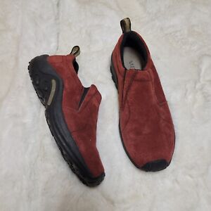 Merrell Shoes Women’s 8 Jungle Moc Suede Russet Red Slip On 63838