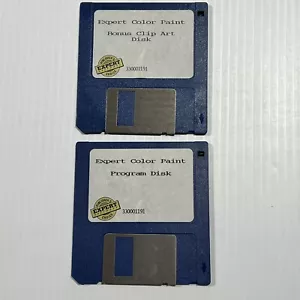 Vtg Expert Color Paint 1.0.1 Apple Mac 3.5" Floppy Disks Graphic Software - Picture 1 of 2