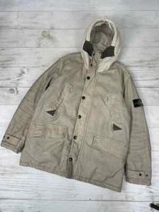 Stone Island Mil Spec Diagonal Wool Parka Jacket 2011 Vintage Men Size XL - Picture 1 of 24
