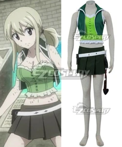 Fairy Tail Tenrou Island Arc Lucy Heartfilia Cosplay Costume E001 - Picture 1 of 9