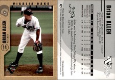 Brian Allen 2005 Grandstand Visalia Oaks #NNO Card *AutographDen*