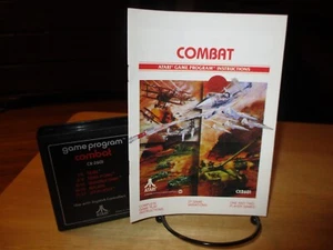 Combat - Atari 2600 - Cartridge + Manual Cleaned + Tested Authentic - Picture 1 of 1