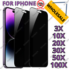 For Iphone 14 13 12 11 Pro Max Tempered Glass Privacy Screen Protectors Bulk Lot