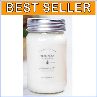 Elegant 80-Hour Burn Soy Wax Candle in Mason Jar - Nostalgic Winter Fragrance - Image 1 of 4