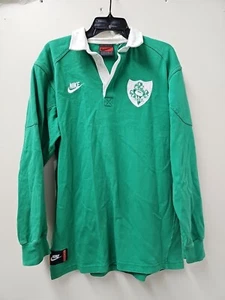 Rare Vintage 80’s 90’s Nike Ireland Long Sleeve Rugby Jersey Men’s Size Medium - Bild 1 von 12