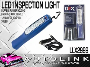OEX LLX2999 LED RECHARGEABLE INSPECTION WORK LIGHT 12V - NON SLIP RUBBER HOUSING - Picture 1 of 4