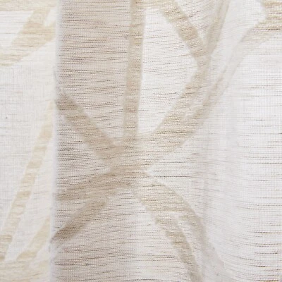 West Elm SAND 48W x 84L Cotton Blend Sheer Abstract Glass Curtains. Set of 2 - Image 1 of 4