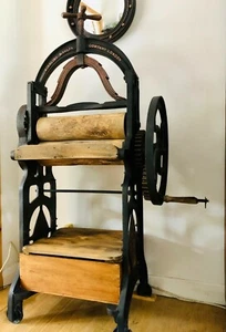 Upcycled Vintage Cast Iron laundry Mangle Wringer early 20th century - Picture 1 of 12