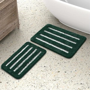 Bathroom Rugs Sets 2 Piece Non Slip, Microfiber Bath Mats for Bathroom Floor Set - Picture 1 of 12