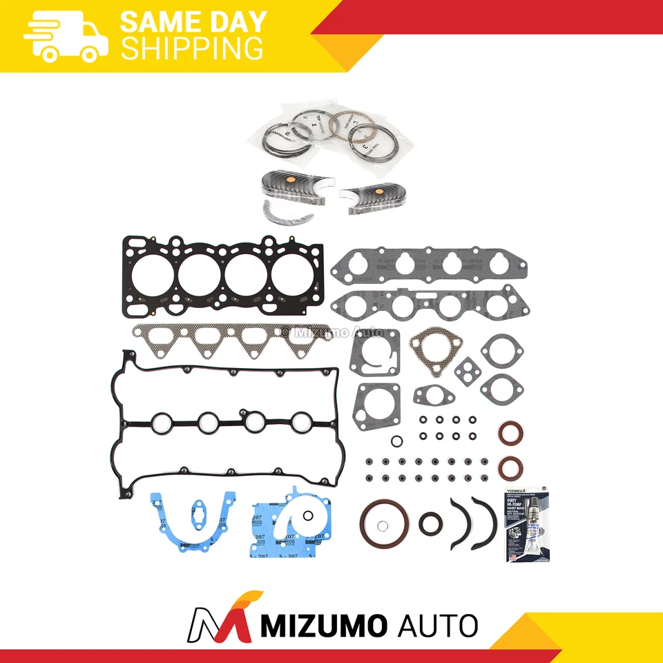 Full Gasket Set Bearings Rings Fit 98-01 Kia Sephia 1.8L DOHC T8 - Image 1 of 4