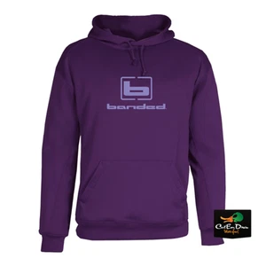 NEW BANDED GEAR WOMENS b LOGO HOODIE HOODED SWEATSHIRT PURPLE SMALL - Picture 1 of 1