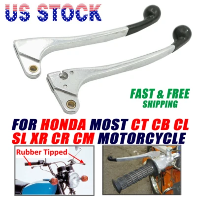 Pair Clutch Brake Handle Levers For HONDA CT XR SL XL 70 80 75 100 90 125 250 US - Image 1 of 4