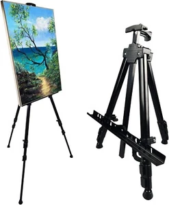 Caballete de exhibición de pintura artística soporte Ns Jymb portátil de metal ajustable fácil - Imagen 1 de 8