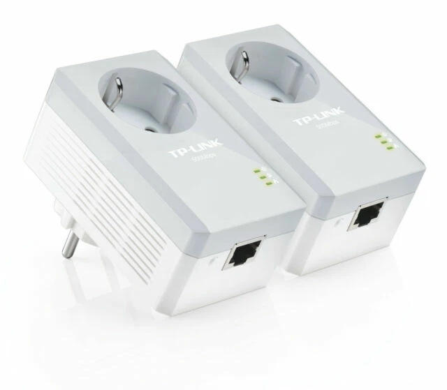 TP-LINK Starter Kit Nano Powerline AV500 con Presa Passante - Bianco (TL-PA4010P KIT)