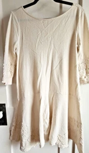 Anthropologie Maeve Tierra Dropwaist Cutout Back Kleid Leinen Baumwolle Gr. S - Bild 1 von 9