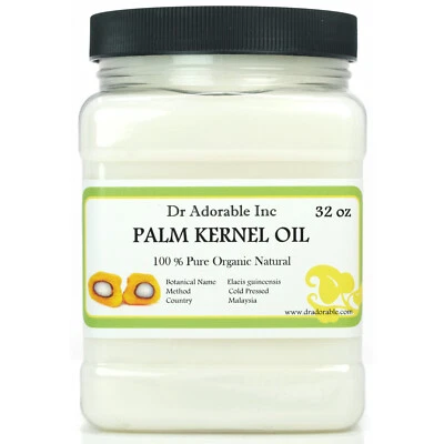 Premium Palm Kernel Oil Pure Organic Cold Pressed Best Health 2 oz up to 7 LB - Image 1 of 4