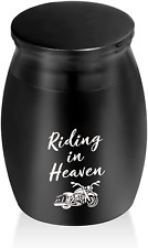 Riding in Heaven Small Keepsake Urns for Human Ashes Motorcycle Cremation Urns f