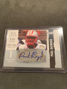 2008 Hit Authentic Autograph Football Card Of Paul Raymond!!