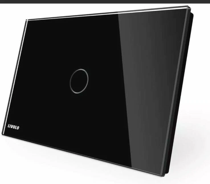 LIVOLO Interruttore della Luce con Indicatore LED Touch Switch Pannello, Nero - Immagine 1 di 1