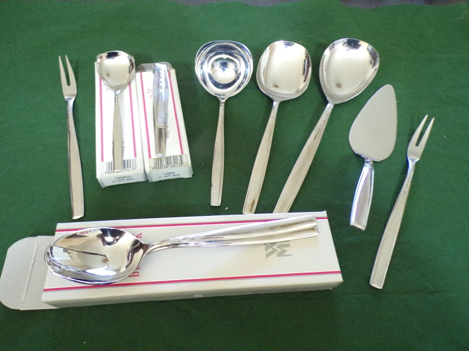 WMF Modell LONDON Satz 10 Vorleger Vorlegeteile in Cromargan TOP ! - Bild 1 von 4