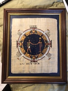 Papiro Egipcio Personalizado -Géminis- NUEVO MARCO PERSONALIZADO - Imagen 1 de 3