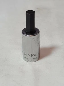 NAPA 8mm Hex 3/8" Drive Socket NB 108M Chrome Tool Hexagon Bit 8 mm - Picture 1 of 7