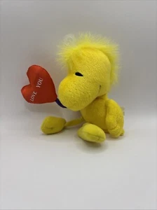 Peluche Woodstock de Colección Sello San Valentín Cacahuetes con Globo Corazón LOVE YOU con Etiqueta - Imagen 1 de 3