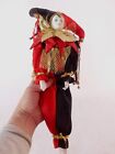 Harlekin Puppe Harlequin Porzellan  46cm venezianisch Clown Pierrot