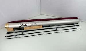 JK Fisher Kohlefaser Reise Salzwasser Angelrute 4-teilig 9’ ft 12/13 WT. mit Röhre - Bild 1 von 17