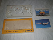 Condor Flugzeug Set Boing DC 10 B767 B757 B737 Lufthansa 1:600 OVP