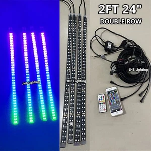 JHB 4PCS 2FT 24" DOUBLE ROW  CHASING FLOW LED Canam Sandtoys Strips Lights Kit - Picture 1 of 24